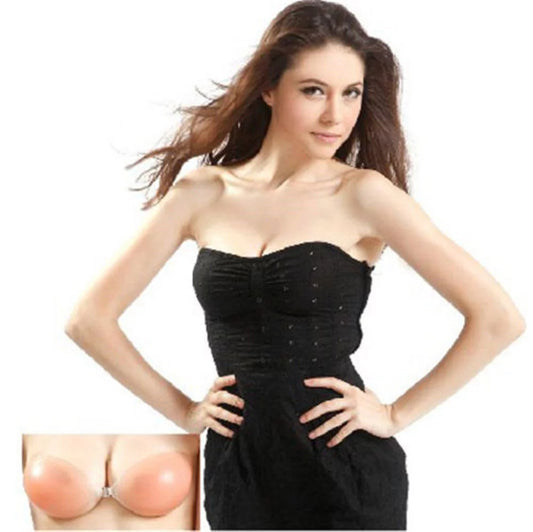 Silicone Self-Adhesive Stick on Gel Push up Strapless Backless Invisible Bras